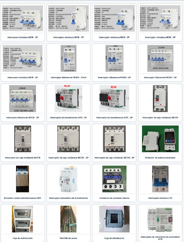 Componentes eléctricos ZHUOYAO